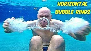 How To Make Horizontal Bubble Rings Underwater?