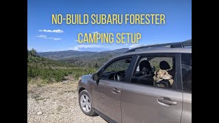 NO-BUILD Subaru Forester Car Camper Conversion (How-To)