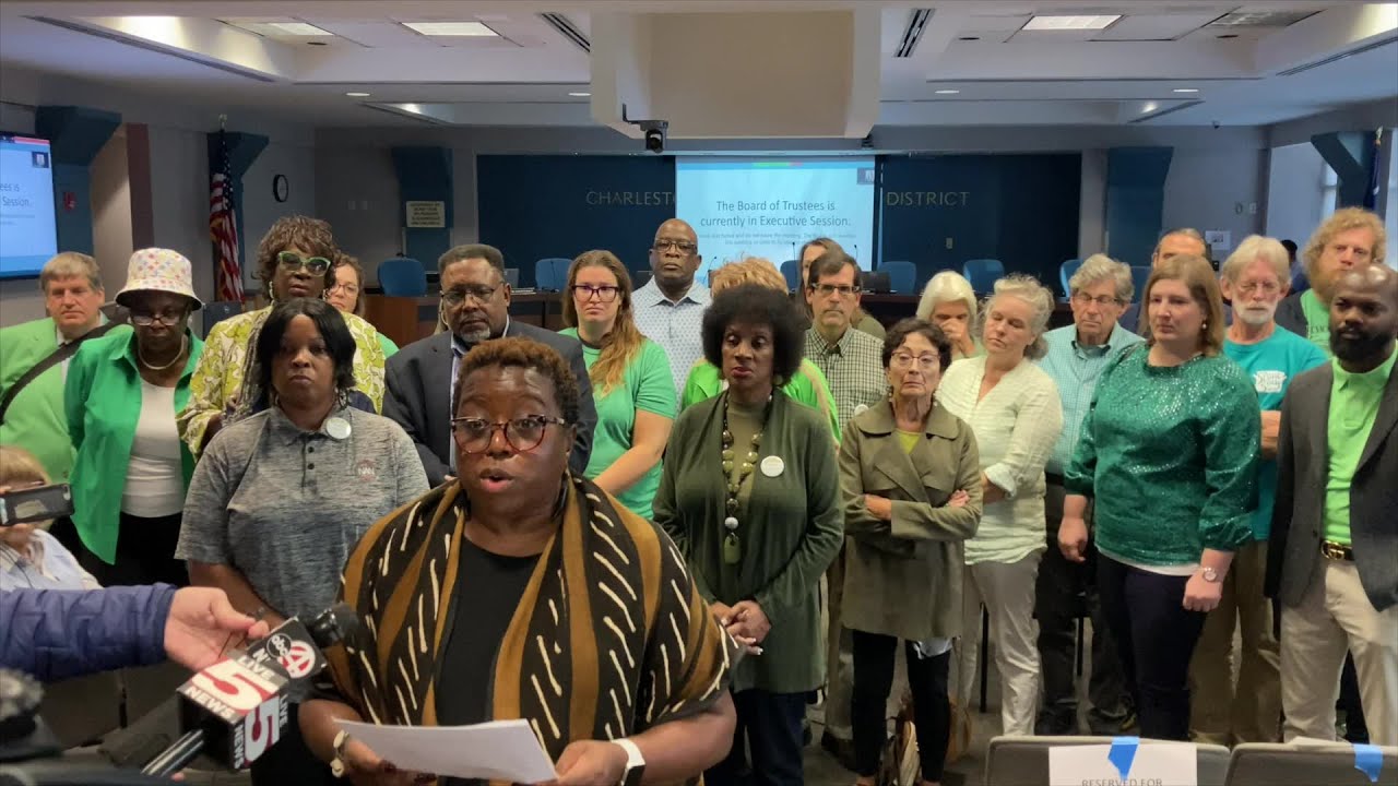 Community members give their concerns with the Charleston County School ...