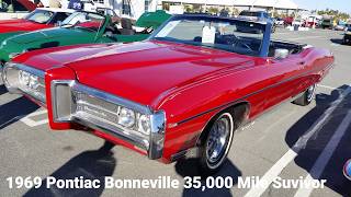 1969 Pontiac Bonneville Convertible 428 V8 360 HP 35,000 Mile Survivor - Featured Car of the Day 69 1969 Pontiac Bonneville Convertible Value