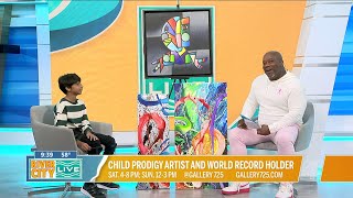 10 Year Old World Record Holding Artist at Gallery 725 Plant
