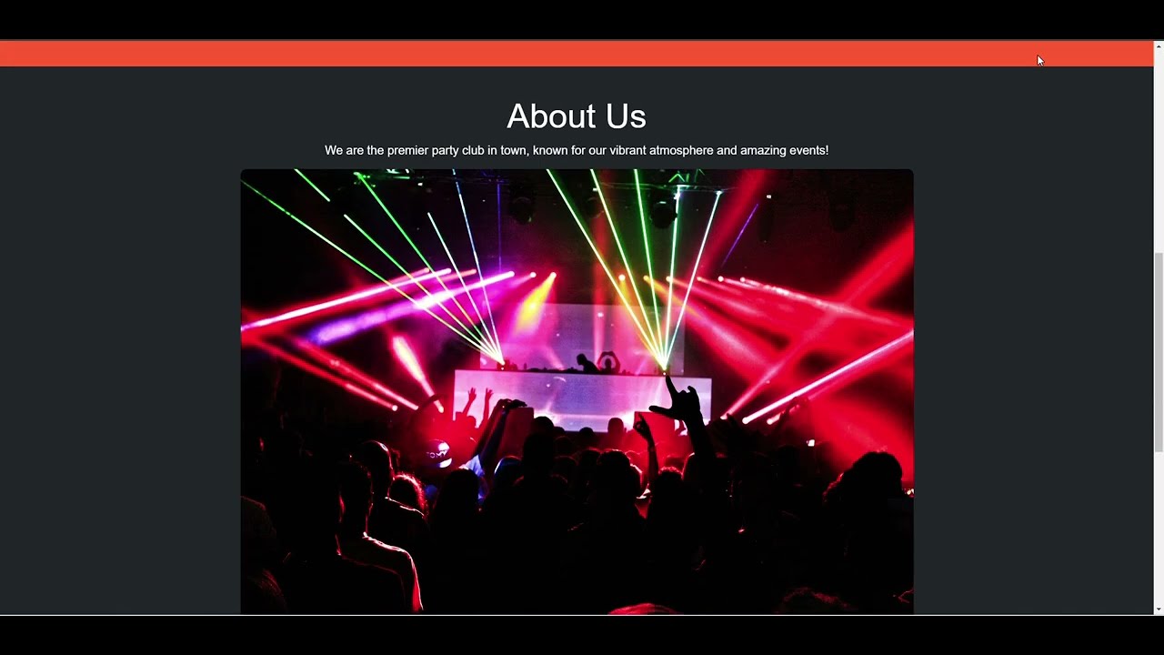 Best 2024 Dark Party Club Website Template Design | Ready To Sale