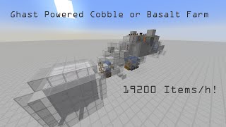 Ghast Powered Cobblestone/Basalt Farm Tutorial | (Java Edition 1.16 - 1.20.1) CHECK PINNED COMMENT!!