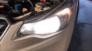 Athlete Statistics Subaru Crosstrek XV Headllight Bulb Replacement in less than 5 minutes
