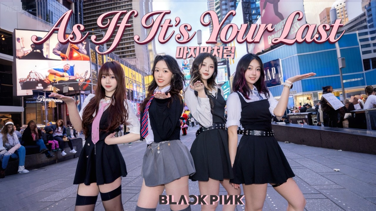 [KPOP IN PUBLIC | TIMES SQUARE] BLACKPINK 블랙핑크 ‘AS IF ITS YOUR LAST’ | DANCE COVER