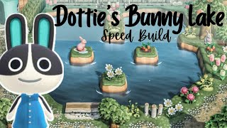 Animal Crossing New Horizons Speed Build | Dottie's Bunny Lake Build