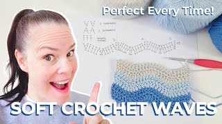 How To Crochet Soft Wave Ripple Stitches - SO EASY TO REMEMBER! screenshot 4