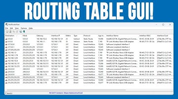 How to View and Edit Your Network Routing Table with the Net Route View GUI