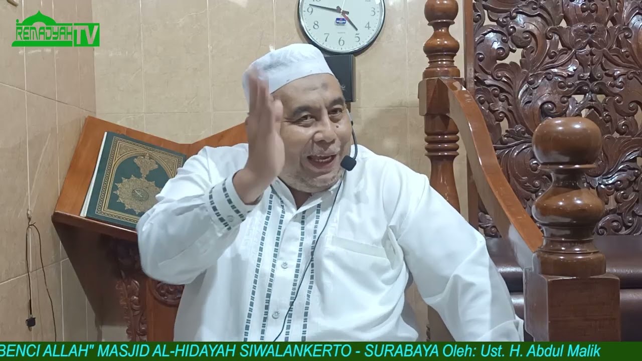 TIGA HAL YANG DIBENCI ALLAH - Ust. H. Abdul Malik