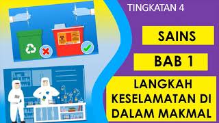 Sains Tingkatan 4 Bab 1 Langkah  Keselamatan di Makmal Part 1     |   20 Soalan Bonus
