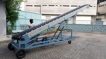 Bag Stacker cum Truck Loader demo