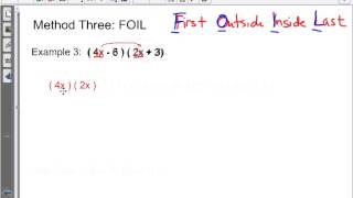 Algebra 1 - Lesson 8.3 Multiplying Binomials