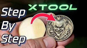 Eenvoudig reliëf aanbrengen op messing munten - xTool F1 Ultra Fiber Laser