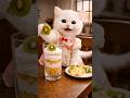 しーちゃん、フルーツパフェ作ってみた🐱🍓🍨 #ai猫 #cat #しーちゃん