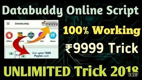 Databuddy App Online Refer Bypass Script & Unlimited Trick 2018 || 100% Working Trick #NoRoot Hack