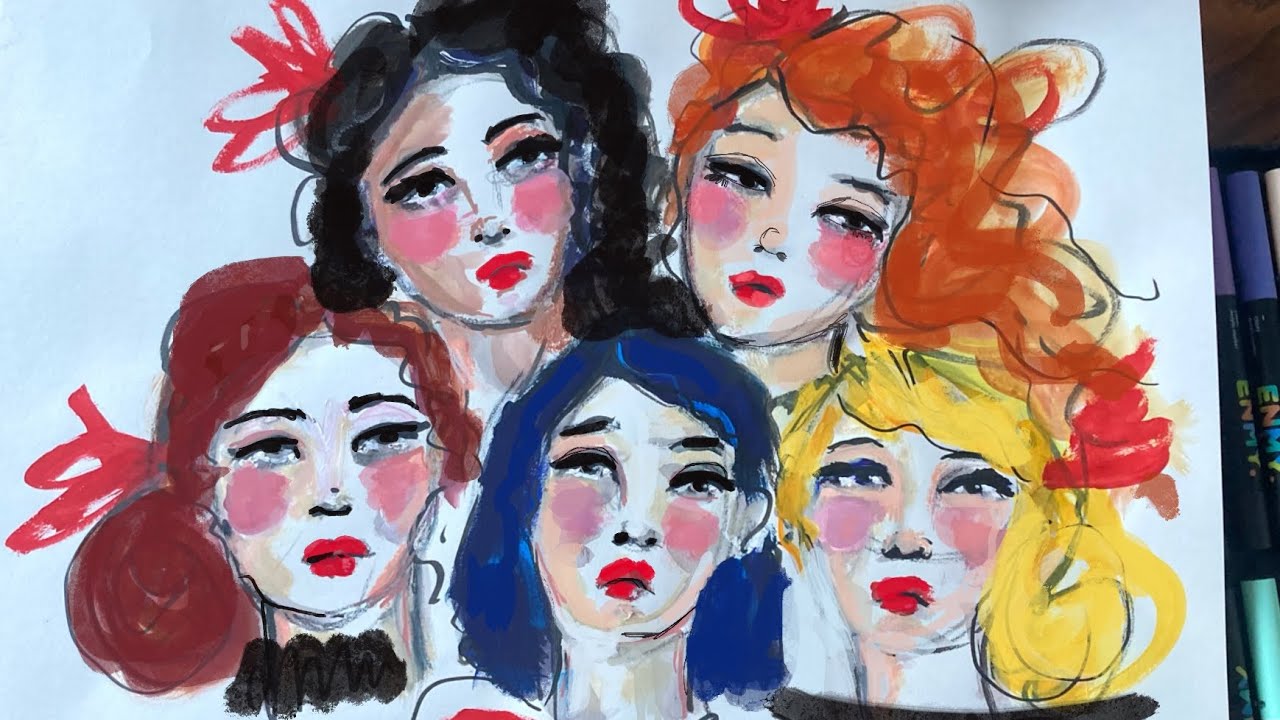 Drawing a Face Workshop - Loosen Up Your Drawing