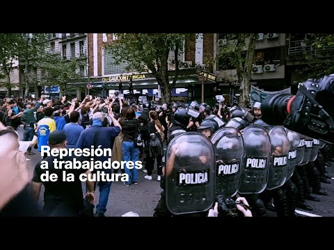 Represión policial contra trabajadores que defienden el INCAA y la producción cultural