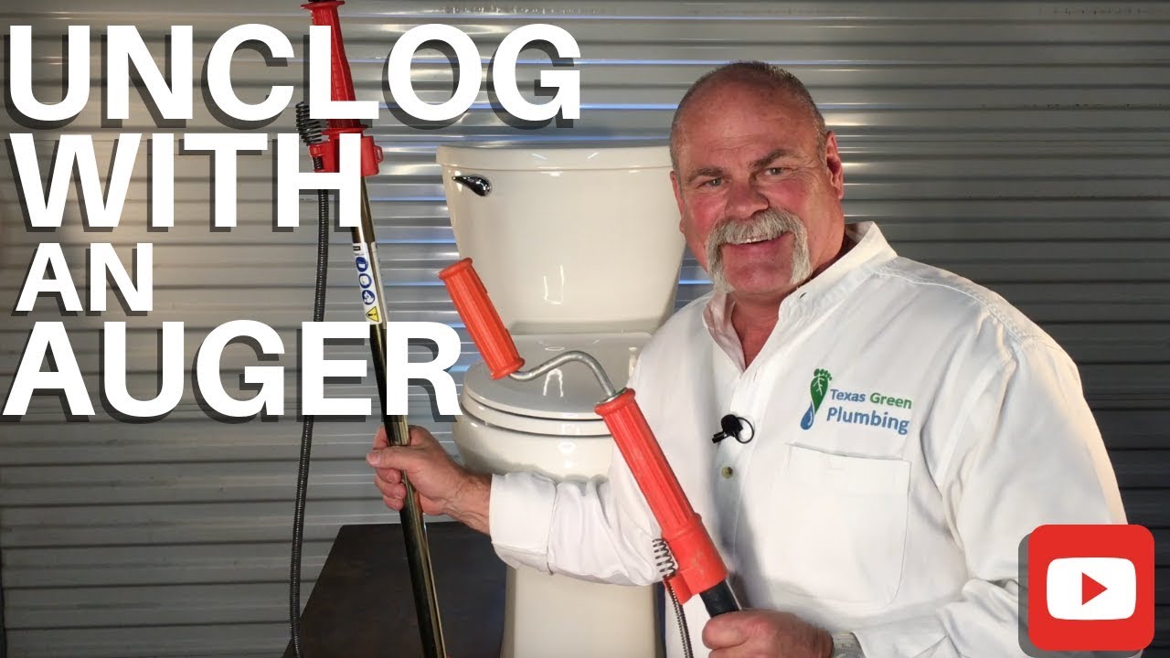 How To Unclog A Toilet With An Auger - DIY Plumbing - The Expert Plumber 