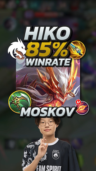 Team Spirit Hiko 85% Winrate Moskov S35 Build! Mobile Legends #mobilelegends #mlbb #gaming