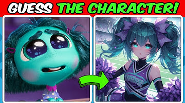 Guess the INSIDE OUT 2 Characters by Their ANIME CHEERLEADERS! 📣 | Risha Quiz