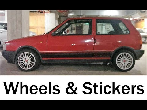 Fiat Uno Turbo I E Racing Wheels Stickers Youtube