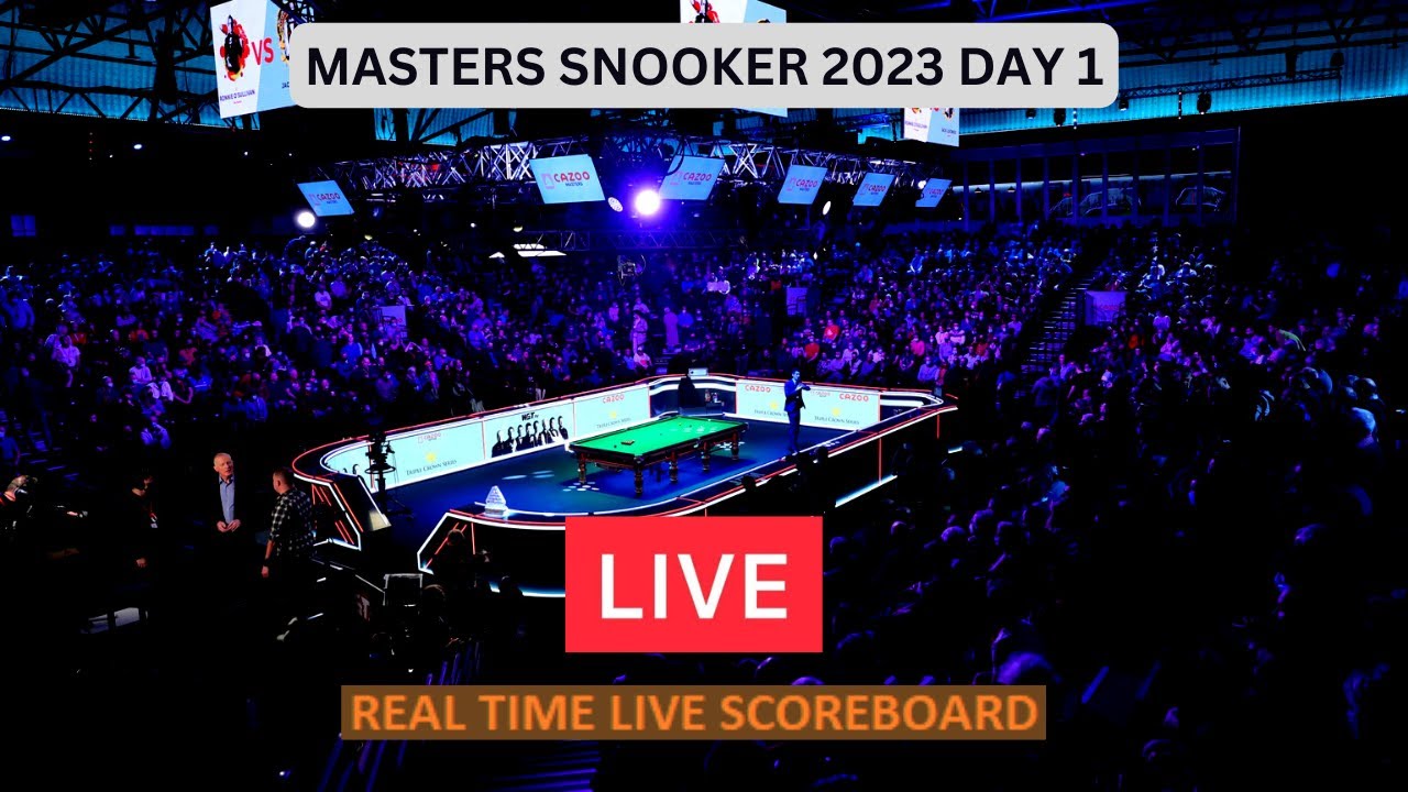 2023 Masters Snooker LIVE Score UPDATE Today Day 1 Snooker Game 08 Jan 2023 
