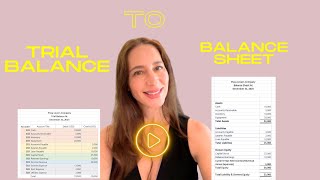 Trial Balance to Balance Sheet Tutorial