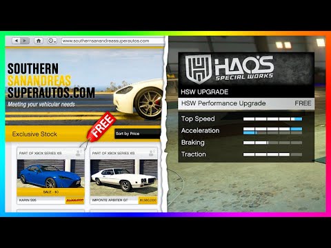 GTA 5 Online PS5/Xbox Series X - How To Get FREE NEW Cars & FREE Upgrades At Hao's Special Works!