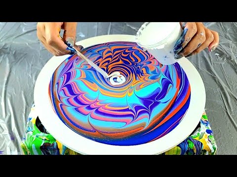 WOW! The Wrecked Bloom / Fluid Art / Acrylic Abstract Painting /Acrylic ...