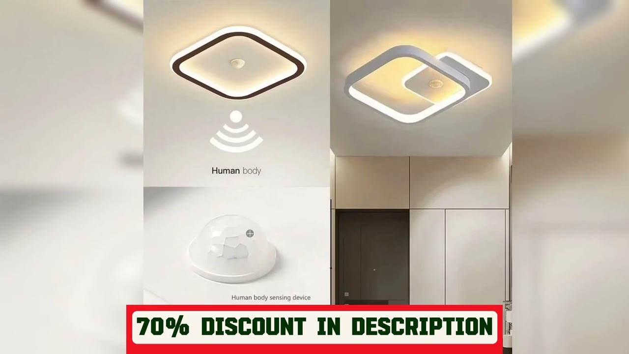 A must-have product! Modern LED Ceiling Light Chandelier Smart Ceiling Lamp with Motion Sensor for