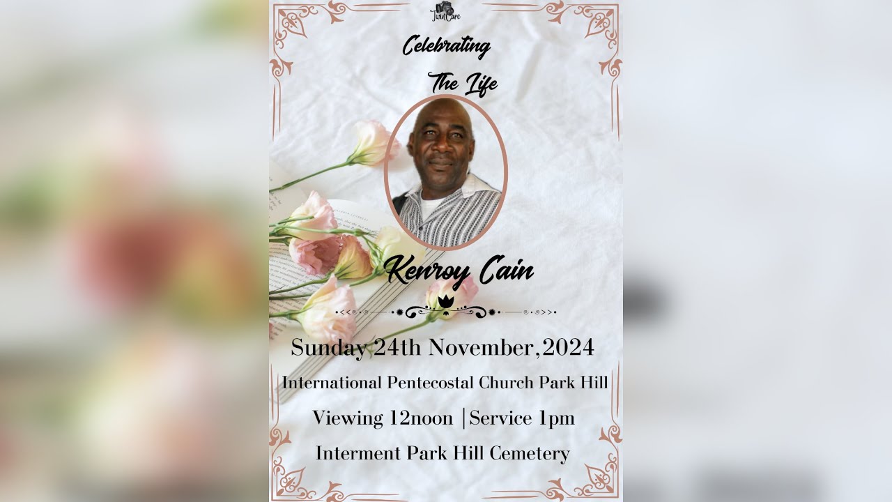 Kenroy Cain - Funeral Service - YouTube