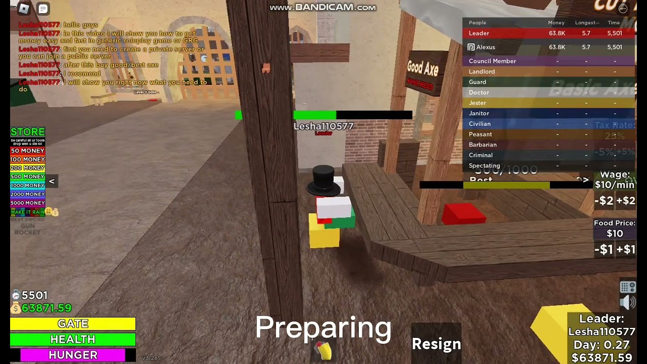 Create an economy system for your roblox roleplay game by Sealprogramming