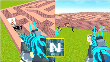 Nextbots Sandbox in Backrooms Shooter Gameplay , Sandbox Android Games  ios Walkthrough Simulator