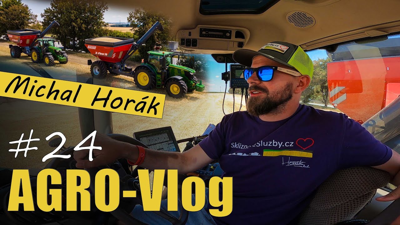 AGRO-Vlog #24 Michal Horák, Žatva v Rostěnicích, 2x Perard X-Flow 19