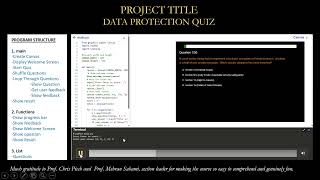 How to make data protection quizzes in python