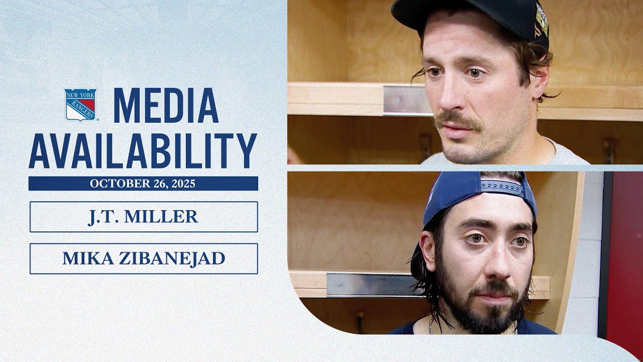 NYR at CGY: J.T. Miller and Mika Zibanejad Postgame Media Availability | Oct. 26, 2025