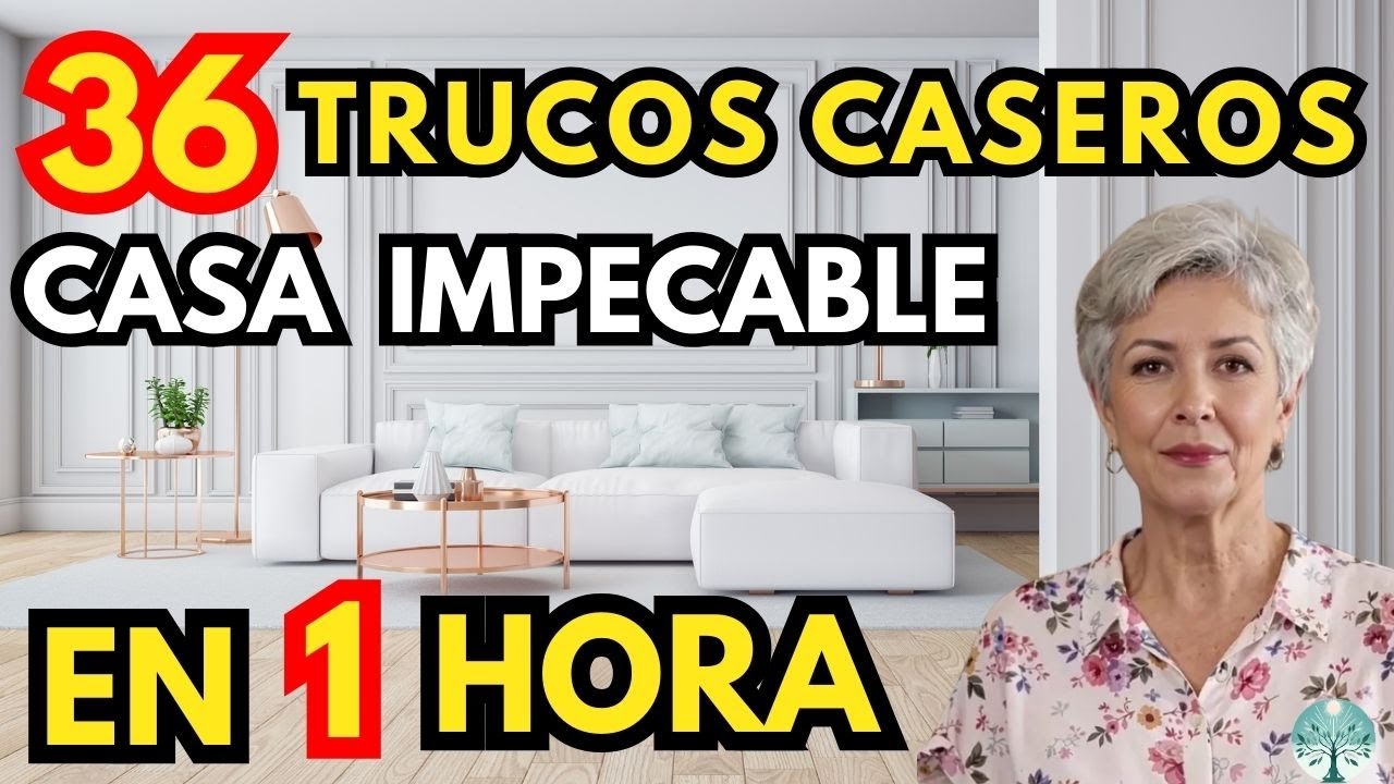 36 Trucos Caseros Para Dejar Tu Casa IMPECABLE, Ordenada y Perfumada en 1 Hora