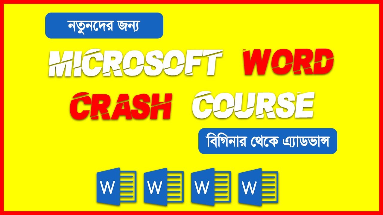 MS Word Crash Course Beginner to Advance 