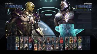Just a single fight using brainiac vs darkseid