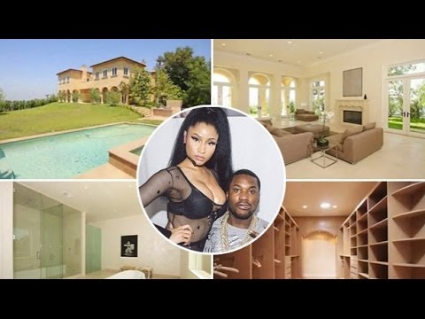 Nicki Minaj and Meek Mill New House-2016[Inside & Outside]($30,000 Month  Mansion) 