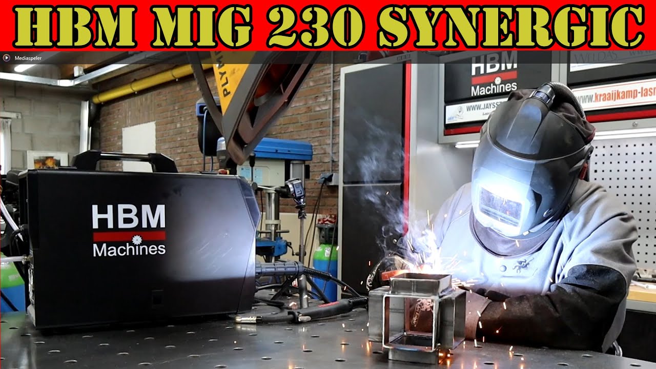 HBM Mig 230 synergic Elektroden lassen, fluxcore en Mag met een 1mm ...