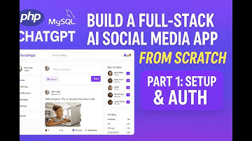 Build a Full Stack AI Social Media App From Scratch PHP, MySQL, ChatGPT, Cohere  Part 1 Setup & Auth