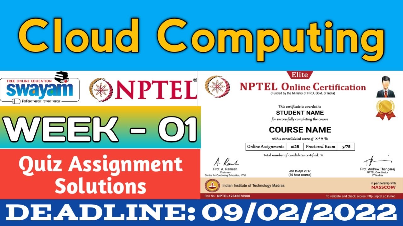 nptel cloud computing week 1 assignment answers 2022
