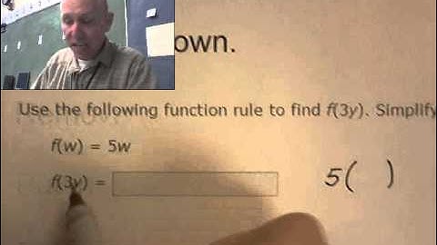 BARRE Alg Q.8 Relations and functions Evaluate function rules II