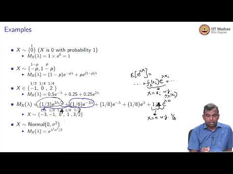 Lecture 8.1 _ Statistics from samples and limit theorems : Moment Generating functions - Lecture 8.1 _ Statistics from samples and limit theorems : Moment Generating functions