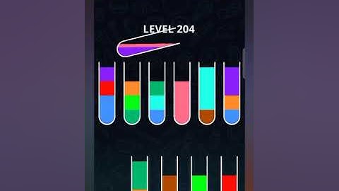 Color sort puzzle Level 204