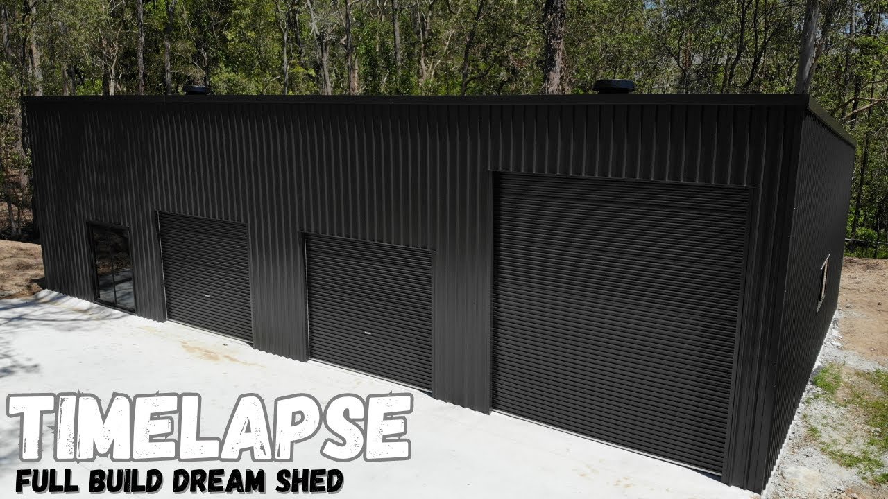 AUSTRALIAN DREAM SHED - FULL BUILD TIMELAPSE 4K