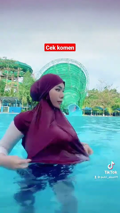 ibu ibu hijab toge kolam renang #moodcewek #cantik #faktaunik #shorts #fyp