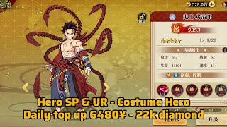 Blade Of Hashira Private server - Daily top up 6480¥ - 22k diamond - Hero SP & UR