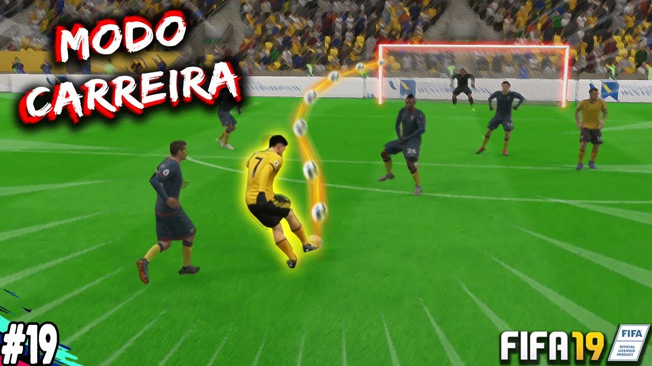 SEMI FEZ UM GOLAÇO COM UMA CURVA ABSURDA ⚡⚽ FIFA 19 - CARREIRA JOGADOR #19